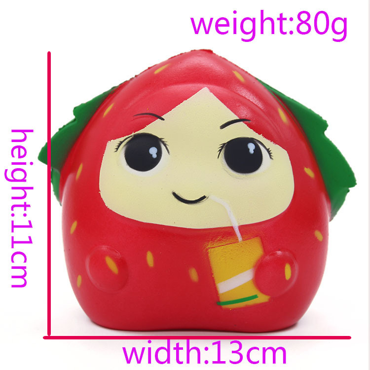 Squishy-Strawberry-Girl--13CM-Slow-Rising-Rebound-Toys-With-Packaging-Gift-Decor-1425207-5