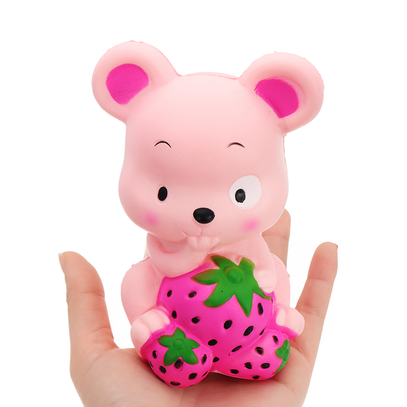 Squishy-Strawberry-Rat-13CM-Slow-Rising-Soft-Toy-Stress-Relief-Gift-Collection-With-Packing-1273062-8