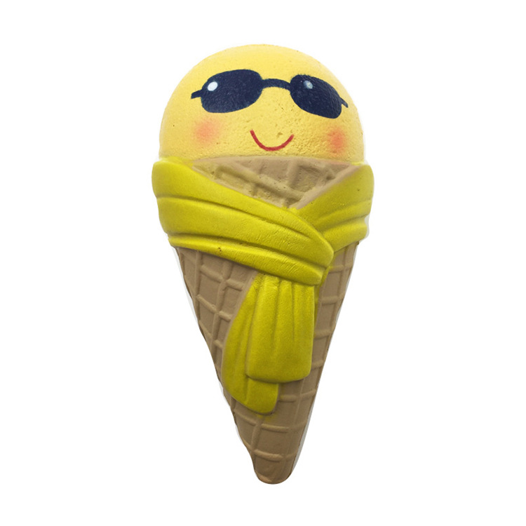 SquishyFun-Ice-Cream-With-Sunglasses-Scarf-Squishy-18cm-Slow-Rising-With-Packaging-Collection-Gift-1251136-5
