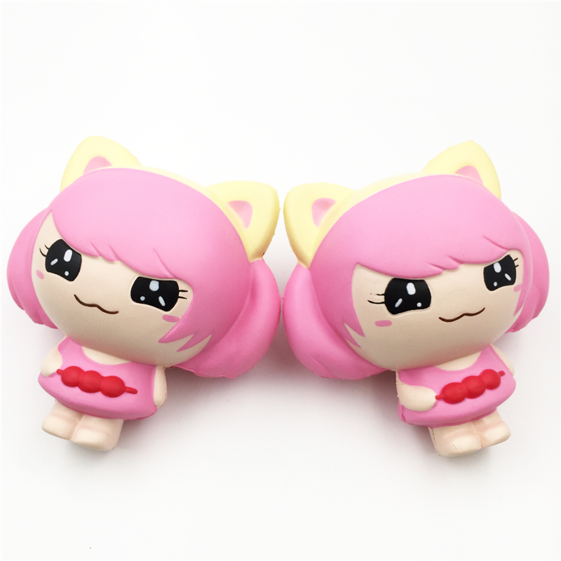 SquishyFun-Pink-Little-Girl-Squishy-Hanging-Decoration-12CM-Cute-Doll-Gift-Collection-Packaging-1388291-1