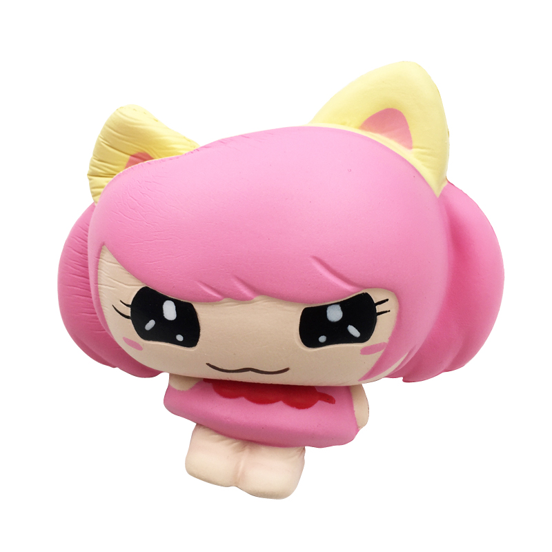 SquishyFun-Pink-Little-Girl-Squishy-Hanging-Decoration-12CM-Cute-Doll-Gift-Collection-Packaging-1388291-7