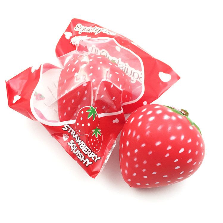 Squishyfun-Strawberry-Squishy-Slow-Rising-8CM-Squeeze-Toy-Original-Packaging-Collection-Gift-1100966-2