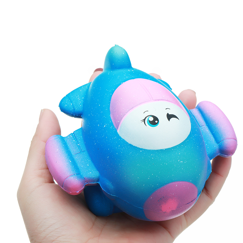 Taburasa-12CM-Cute-Galaxy-Airplane-Plane-Squishy-Slow-Rising-Squeeze-Toy-Kids-Gift-With-Packaging-1259900-8