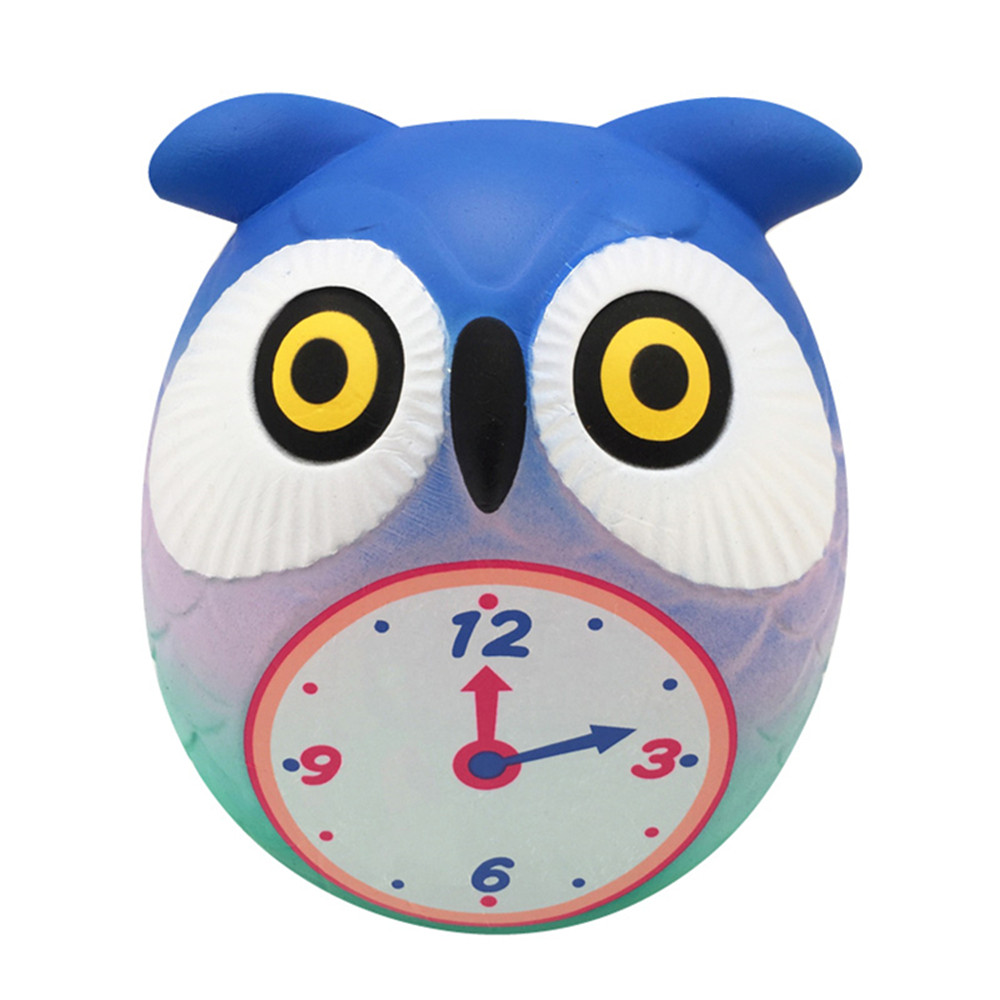 Taburasaa-Owl-Clock-Squishy-121059CM-Soft-Slow-Rising-With-Packaging-Collection-Gift-Toy-1360928-2