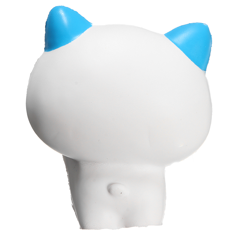 Woow-Squishy-Cat-13cm-Slow-Rising-Collection-Gift-Cute-Decor-Soft-Toy-Blue-and-Green-1191274-3