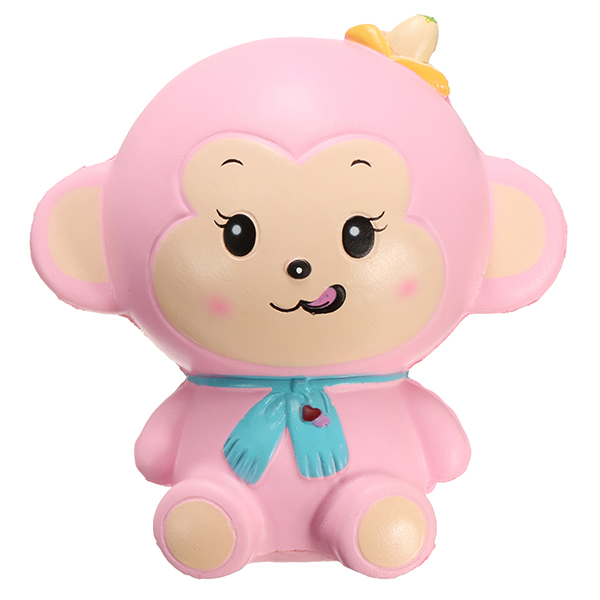 Woow-Squishy-Monkey-Slow-Rising-12cm-with-Original-Packaging-Blue-and-Pink-1191260-2