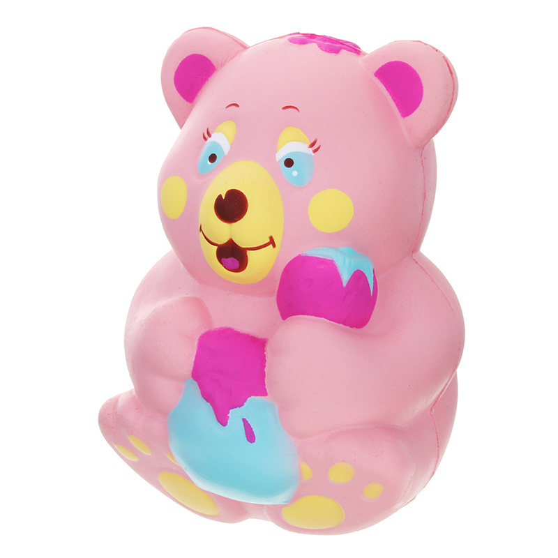 Xinda-Squishy-Strawberry-Bear-Holding-Honey-Pot-Pink-Slow-Rising-With-Packaging-Collection-Gift-Toy-1228126-5