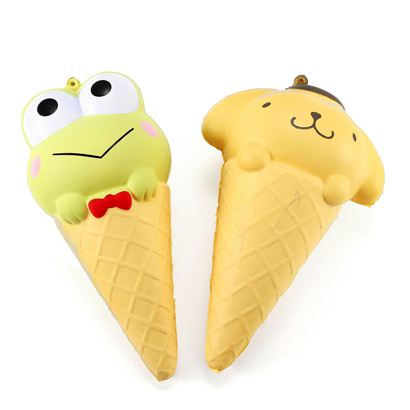 YunXin-Squishy-Ice-Cream-Cone-Cartoon-Frog-Pudding-Puppy-Cute-Collection-Gift-Decor-Soft-Toy-1178318-1