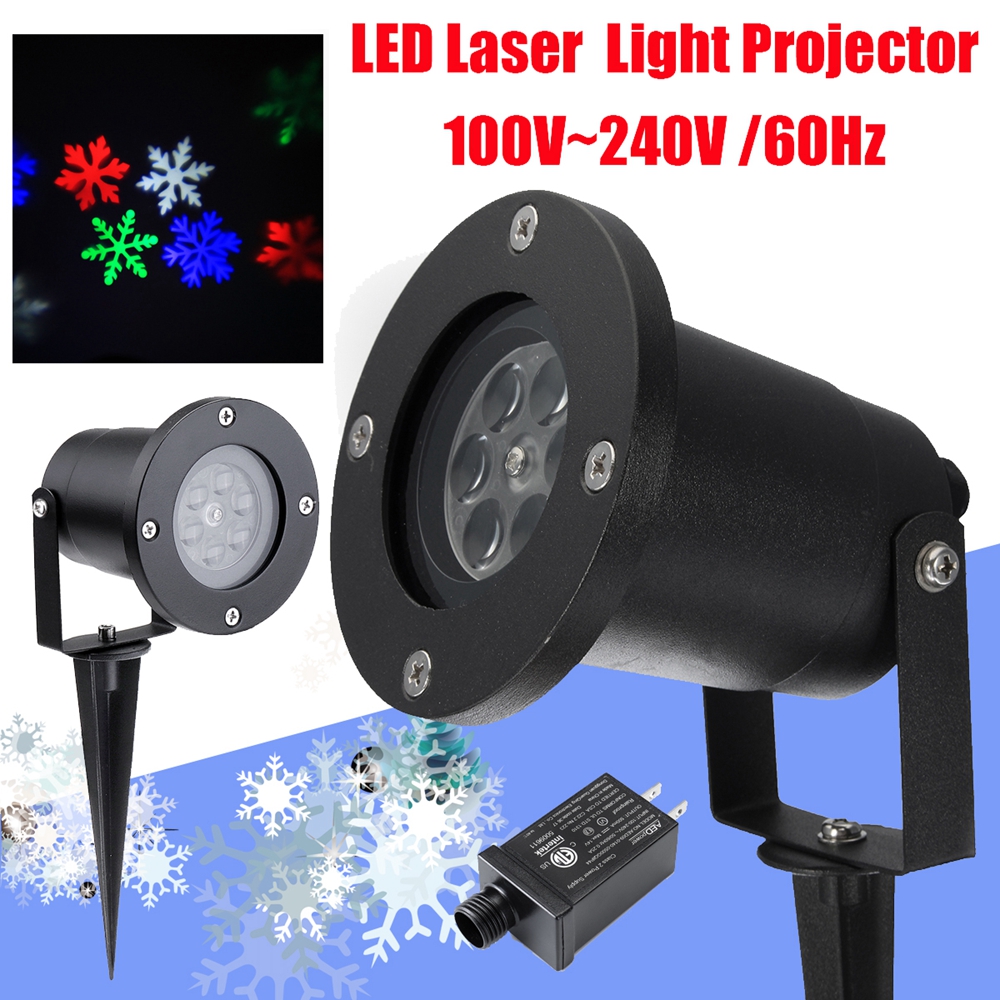 12W-Waterproof-Colorful-Snowflake-LED-Stage-Light-Projector-Lamp-For-Christmas-Outdoor-1373536-2