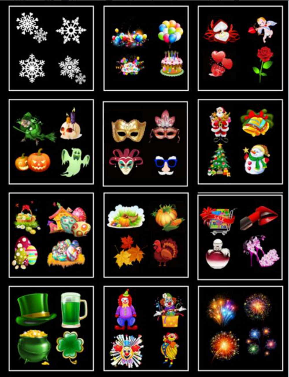 Portable-6W-USB-12-Colorful-Patterns-6-LED-Rotating-Flashlight-Halloween-Christmas-Party-Bar-Decor-1344450-10