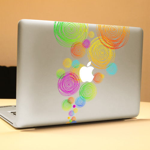 PAG-Colored-Ring-Decorative-Laptop-Decal-Removable-Bubble-Free-Self-adhesive-Skin-Sticker-1032163-1