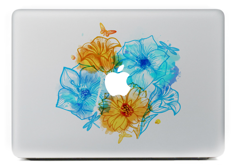 PAG-Cute-Flowering-Shrubs-Decorative-Laptop-Decal-Removable-Bubble-Free-Self-adhesive-Skin-Sticker-1032176-3