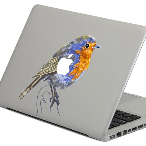 PAG-Cute-Little-Sparrow-Decorative-Laptop-Decal-Removable-Bubble-Free-Self-adhesive-Skin-Sticker-1032177-2