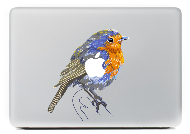 PAG-Cute-Little-Sparrow-Decorative-Laptop-Decal-Removable-Bubble-Free-Self-adhesive-Skin-Sticker-1032177-3