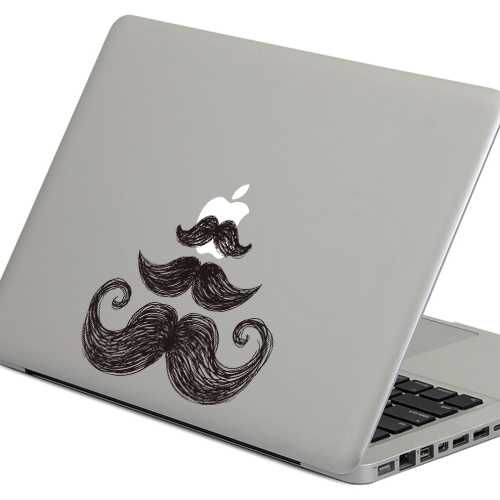 PAG-Moustache-Decorative-Laptop-Decal-Removable-Bubble-Free-Self-adhesive-Partial-Color-Skin-Sticker-1032171-2