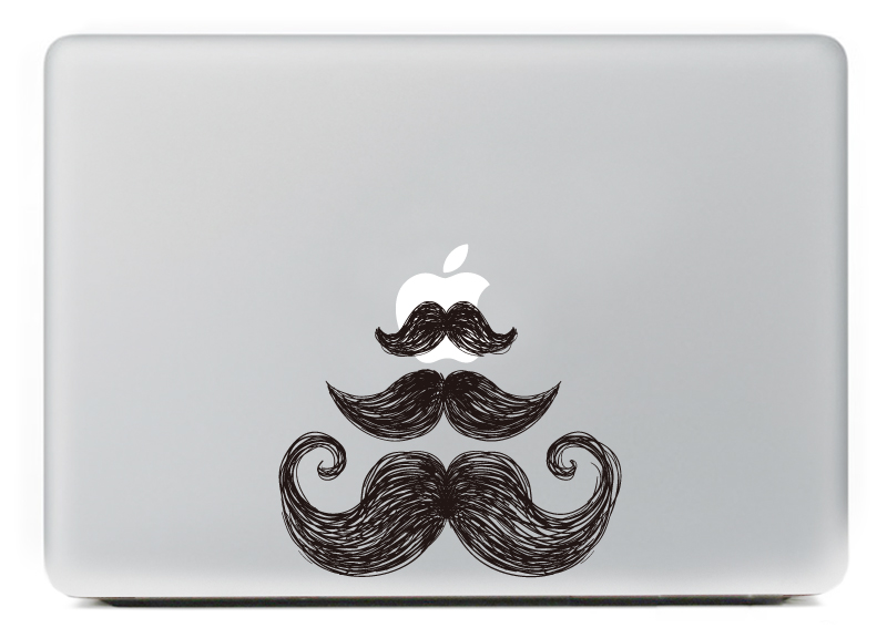 PAG-Moustache-Decorative-Laptop-Decal-Removable-Bubble-Free-Self-adhesive-Partial-Color-Skin-Sticker-1032171-3