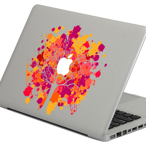 PAG-Phoenix-Tree-Leaf-Decorative-Laptop-Decal-Removable-Bubble-Free-Self-adhesive-Skin-Sticker-1032174-2