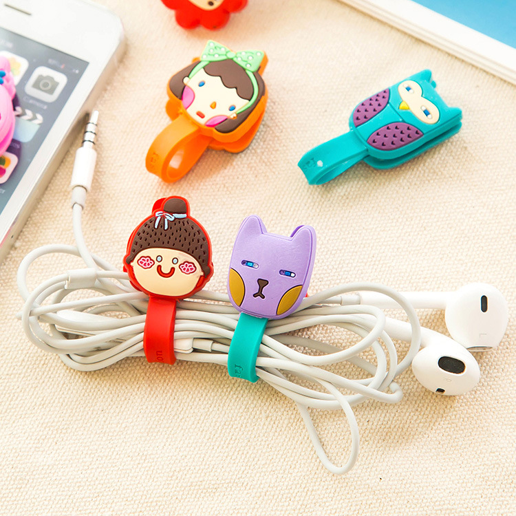 2Pcs-Cable-Earphome-Cord-Wrap-Cartoon-Organizer-Holder-Silicone-Rubber-USB-Tidy-Storage-Fastener-1039361-1