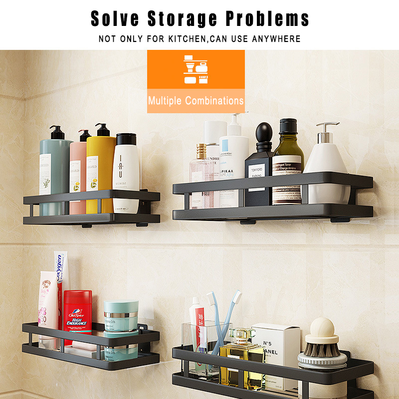 Kitchen-Bathroom-Rack-Hanging-Basket-Black-Stainless-Steel-Paint-Storage-Shelf-Kitchen-Storage-Rack-1634926-2