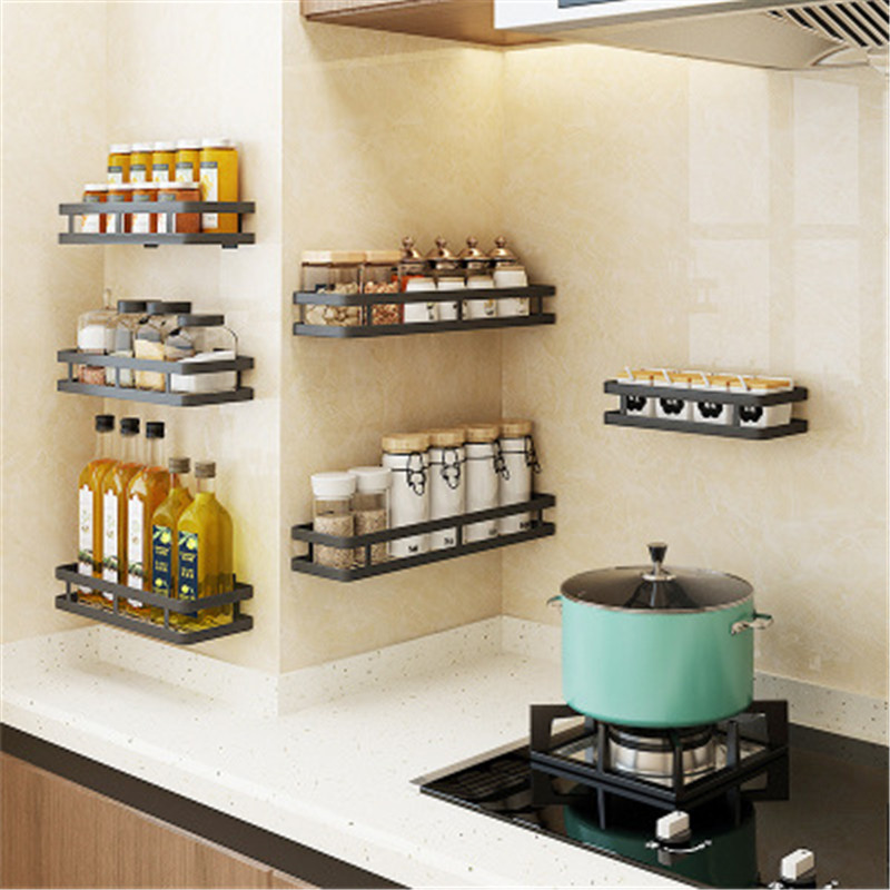 Kitchen-Bathroom-Rack-Hanging-Basket-Black-Stainless-Steel-Paint-Storage-Shelf-Kitchen-Storage-Rack-1634926-5