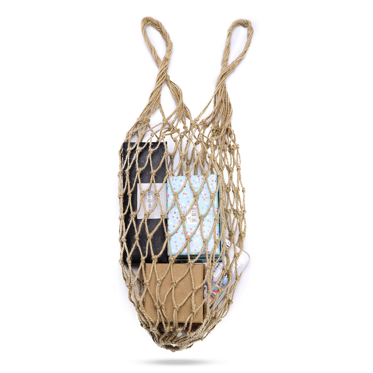 Mesh-Jute-String-Net-Shopping-Short-Handle-Re-Usable-Storage-Bag-1640776-3