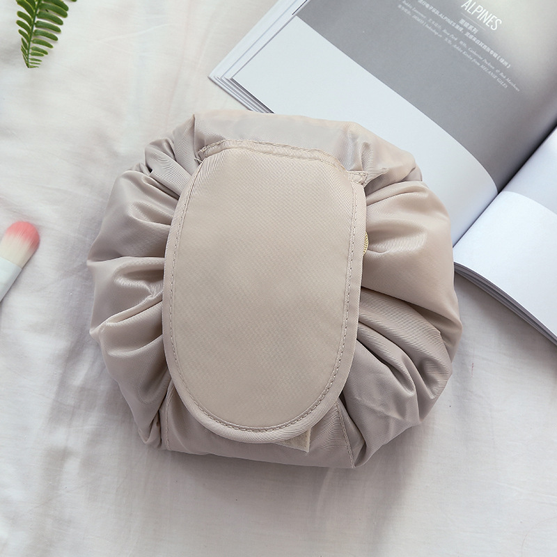 Polyester-Solid-Color-Drawstring-Cosmetic-Bag-Travel-Portable-Lazy-Storage-Bag-1377043-11