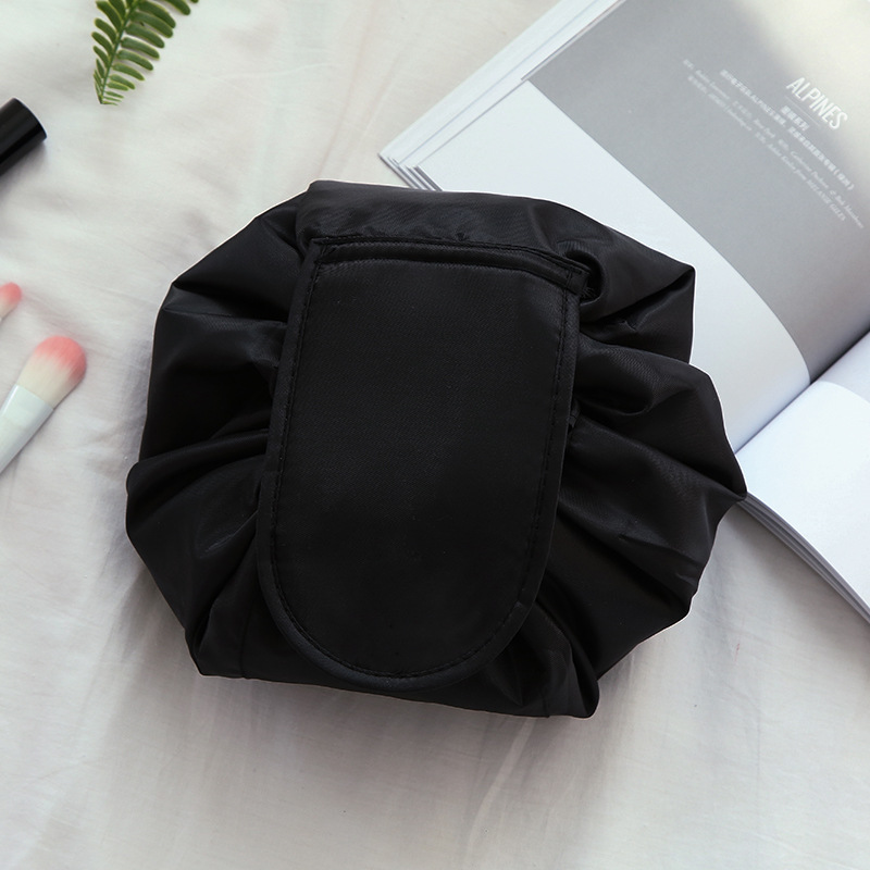 Polyester-Solid-Color-Drawstring-Cosmetic-Bag-Travel-Portable-Lazy-Storage-Bag-1377043-7