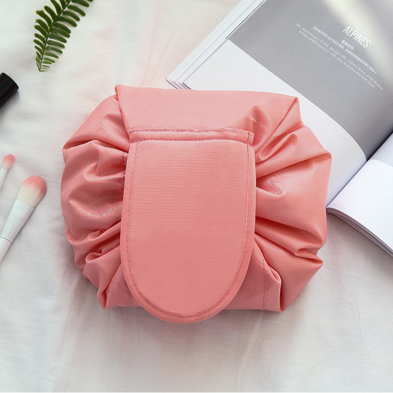 Polyester-Solid-Color-Drawstring-Cosmetic-Bag-Travel-Portable-Lazy-Storage-Bag-1377043-8