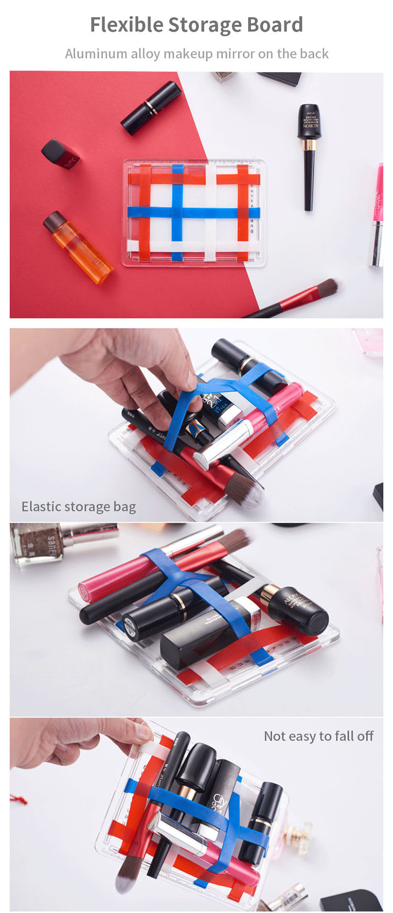 Portable-Transparent-Storage-Board-Cosmetic-Bag-Gift-Creative-With-Makeup-Mirror-Storage-Bag-1432365-1