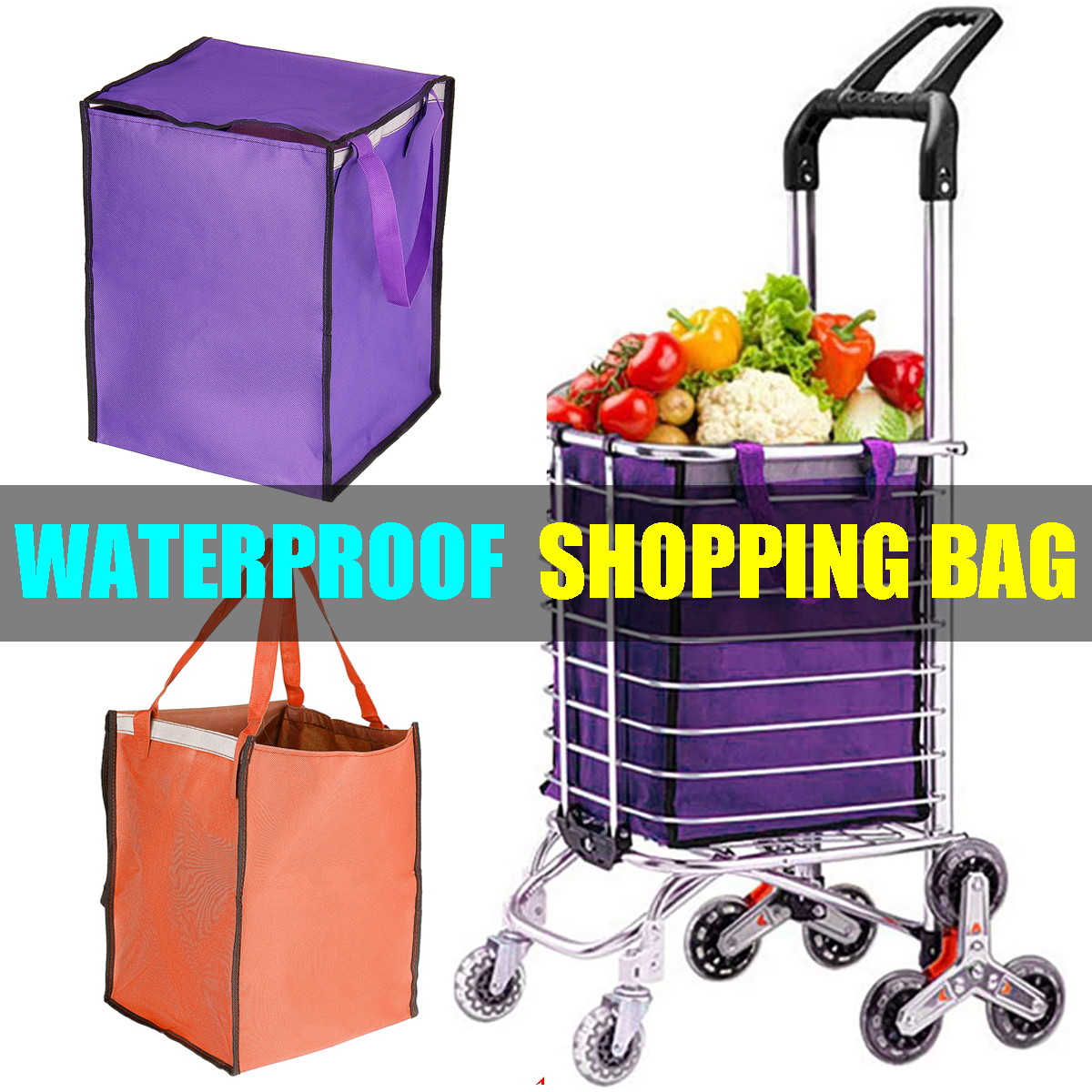 Shopping-Cart-Fabric-Bag-Portable-Folding-Oxford-Trolley-Rolling-Bag-Luggage-1800115-2