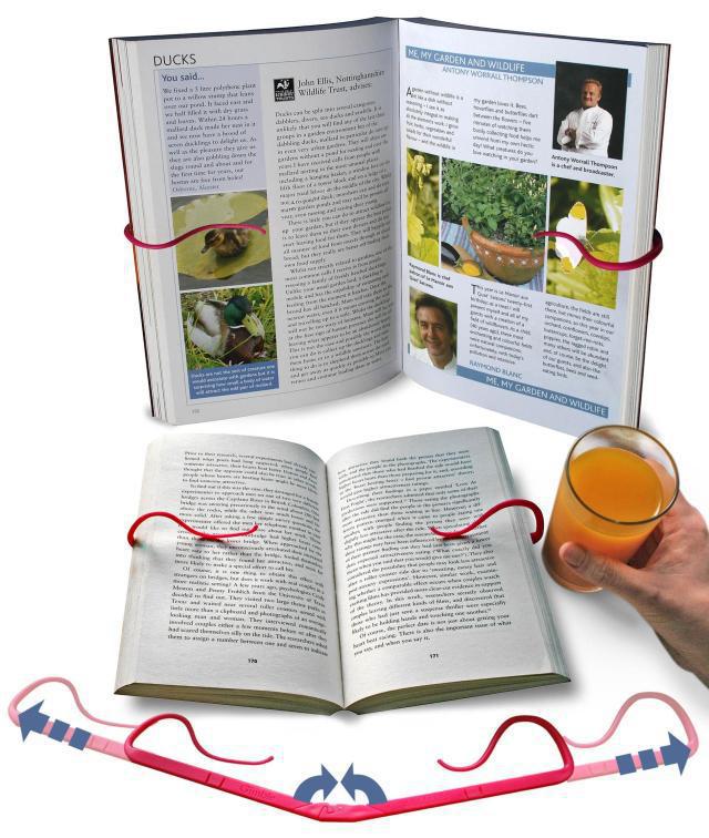 Creative-Hands-Free-Book-Page-Holder-Adjustable-Bookmark-for-Reading-Portable--Foldable-1254891-2