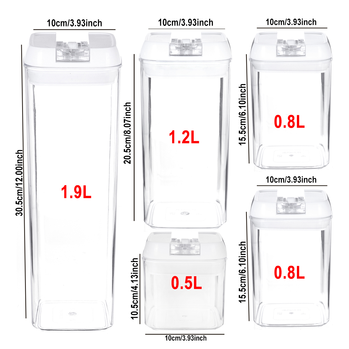 7PCS-Airtight-Stackable-Dry-Food-Storage-Container-Cereal-Transparent-Kitchen-1738016-7