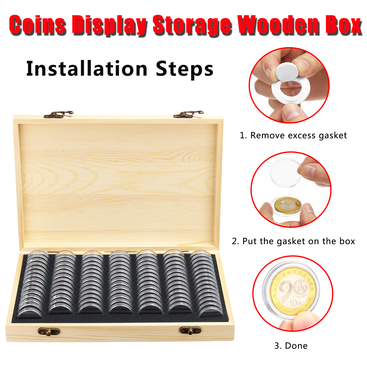 100PCS-Rugged-Wooden-Commemorative-Coin-Display-Case-Capsule-Holder-Storage-Collection-Box-1646129-3