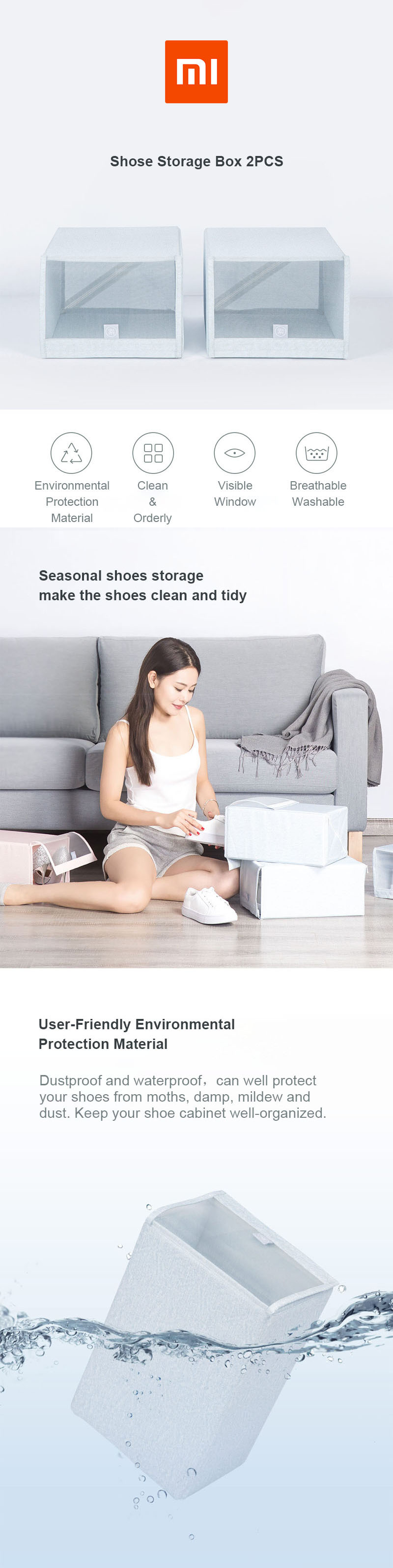 2PCS-Shoe-Storage-Box-From-Xiaomi-Youpin-Save-Space-Tidy-Foldable-Shoe-Organiser-Box-Storage-Baskets-1250159-1