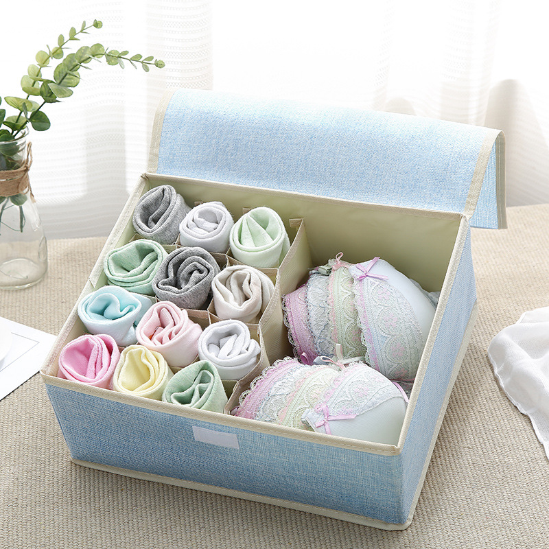 Cotton-Underwear-Storage-Box-Organizer-Multi-Collapsible-Bra-Underwear-Socks-Storage-Box-Parts-Stora-1423409-7