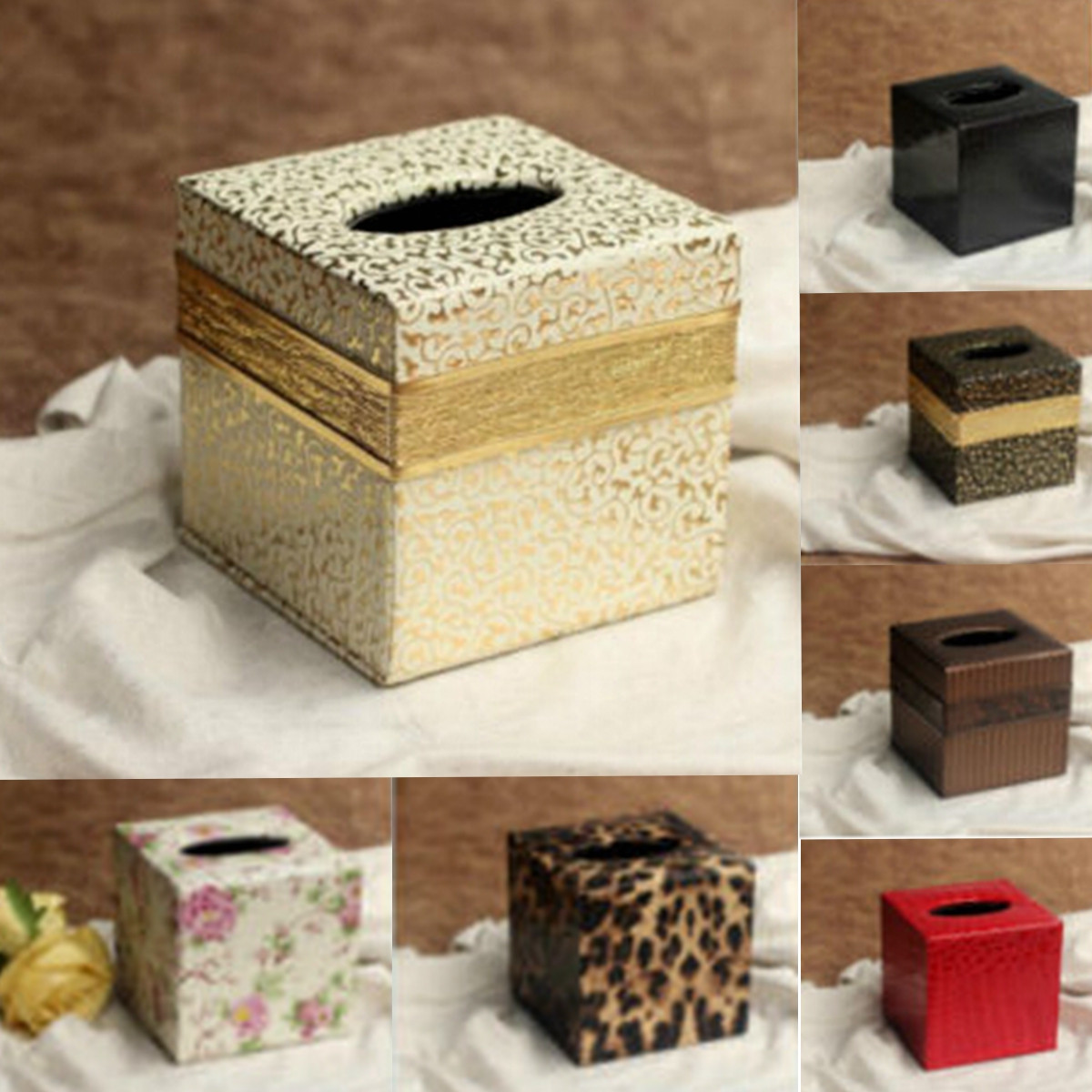 Durable-PU-Leather-Tissue-Box-Case-Cover--Paper-Napkin-Holder-Home-Office-1304877-1