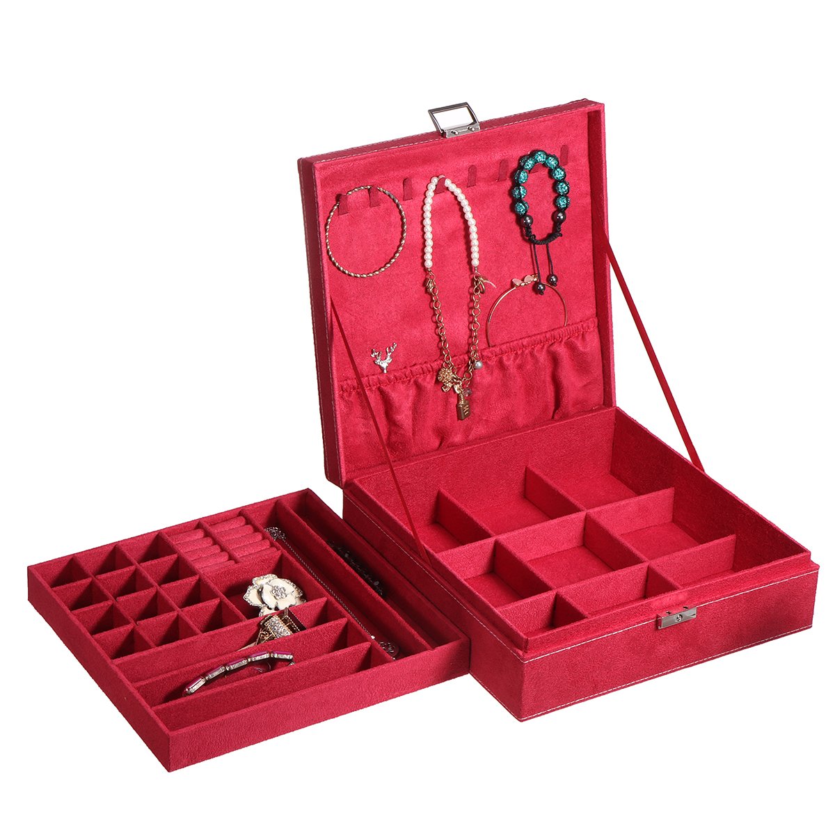Multi-function-Vintage-Jewelry-Box-Organizers-Two-layer-Lockable-Jewelry-Display-Storage-Case-1855370-23