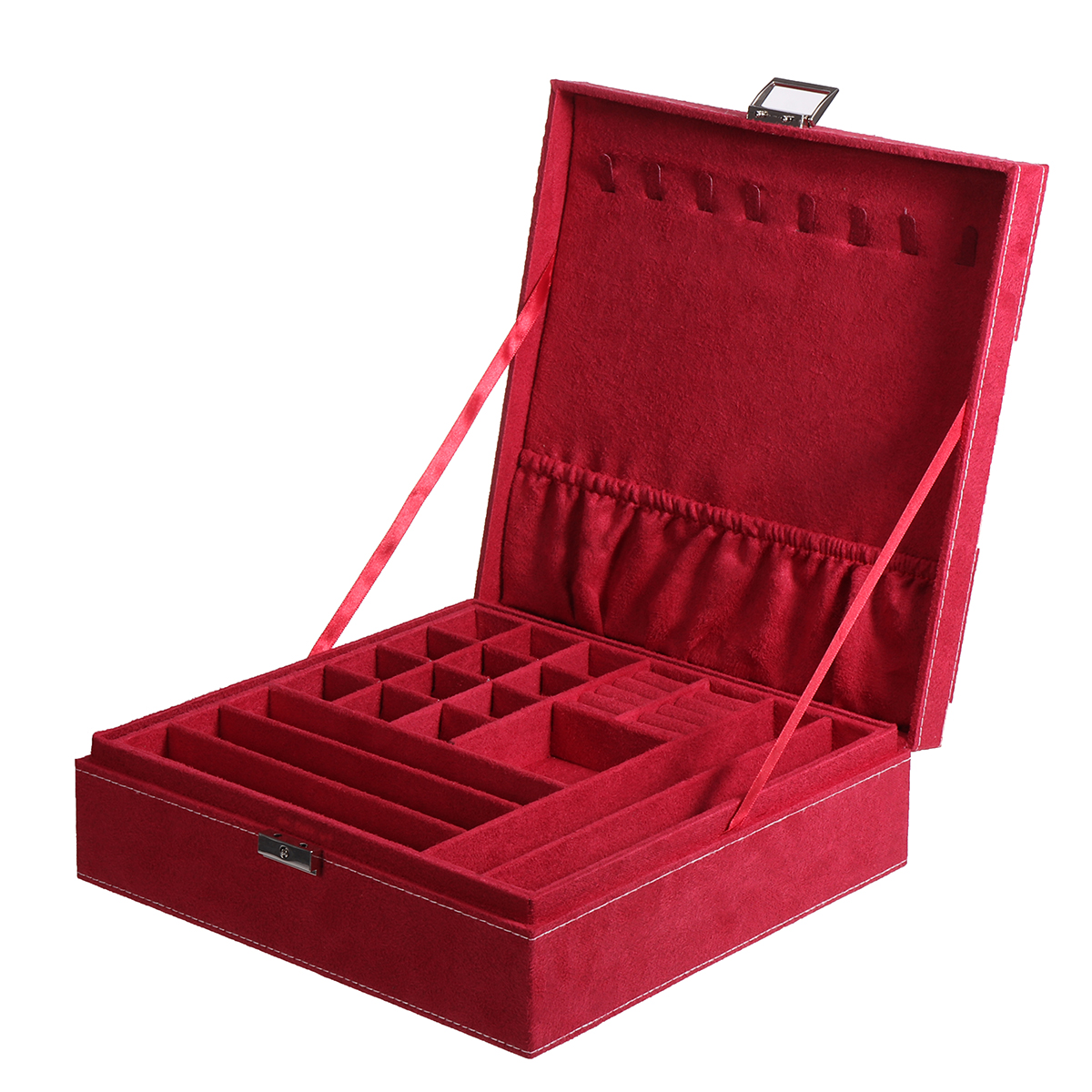 Multi-function-Vintage-Jewelry-Box-Organizers-Two-layer-Lockable-Jewelry-Display-Storage-Case-1855370-29