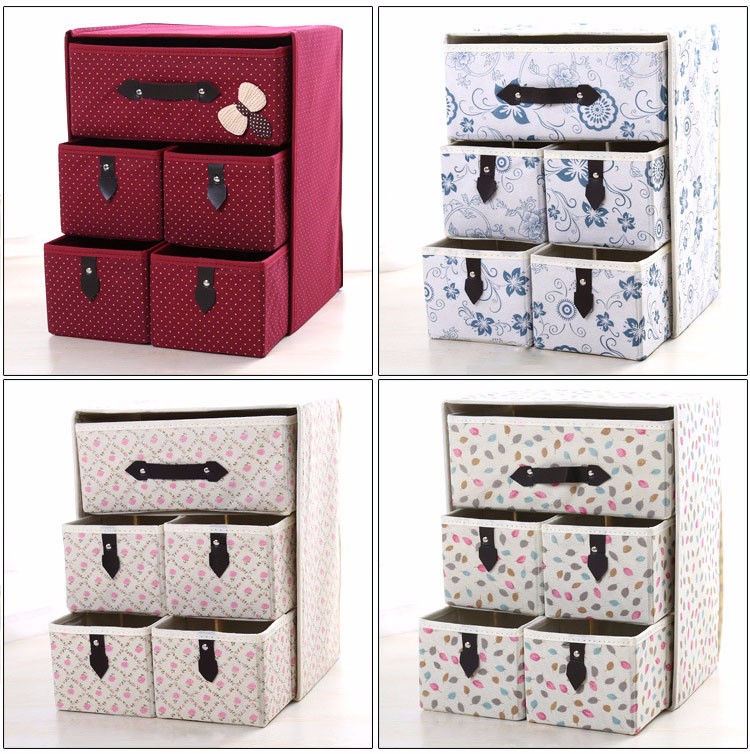 Three-Layer-Storage-Box-Five-Drawer-Non-woven-Underwear-Cosmetic-Makeup-Sundries-Organizer-1111641-5