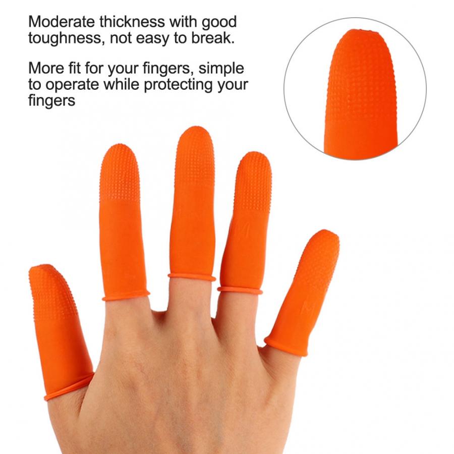 Bakeey-100pcs-Single-use-Ultra-thin--Anti-slip-Anti-dust-Anti-static-Latex-Fingertips-Gloves-Finger--1619715-3