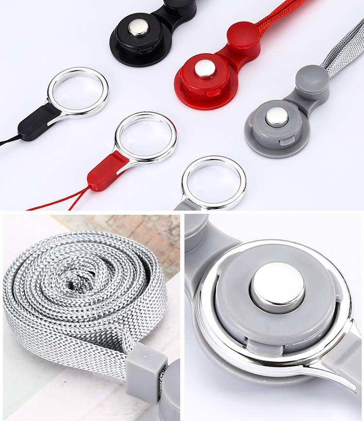 Bakeey-2-in-1-Detachable-Universal-Phone-Ring-Holder--Neck-Strap-Phone-Lanyard-Work-Permit-Badge-Key-1622517-6