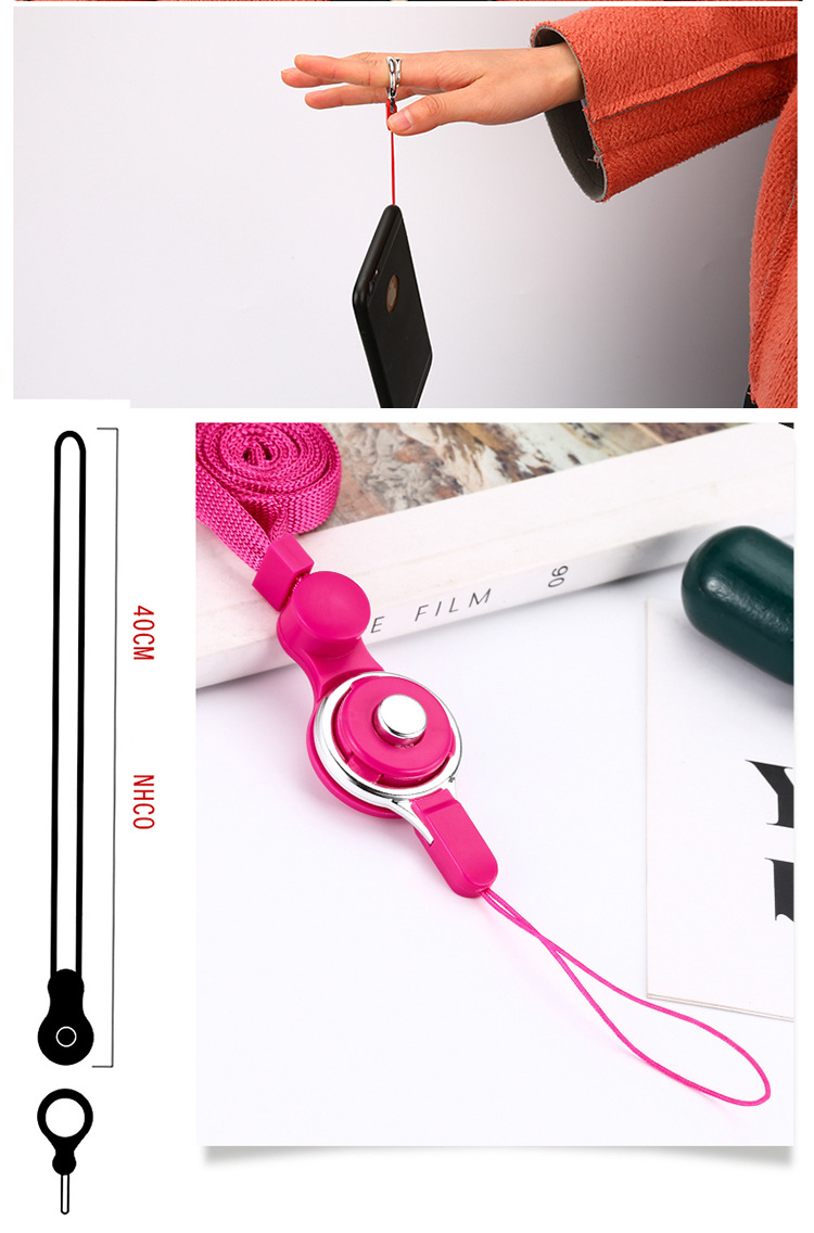 Bakeey-2-in-1-Detachable-Universal-Phone-Ring-Holder--Neck-Strap-Phone-Lanyard-Work-Permit-Badge-Key-1622517-10
