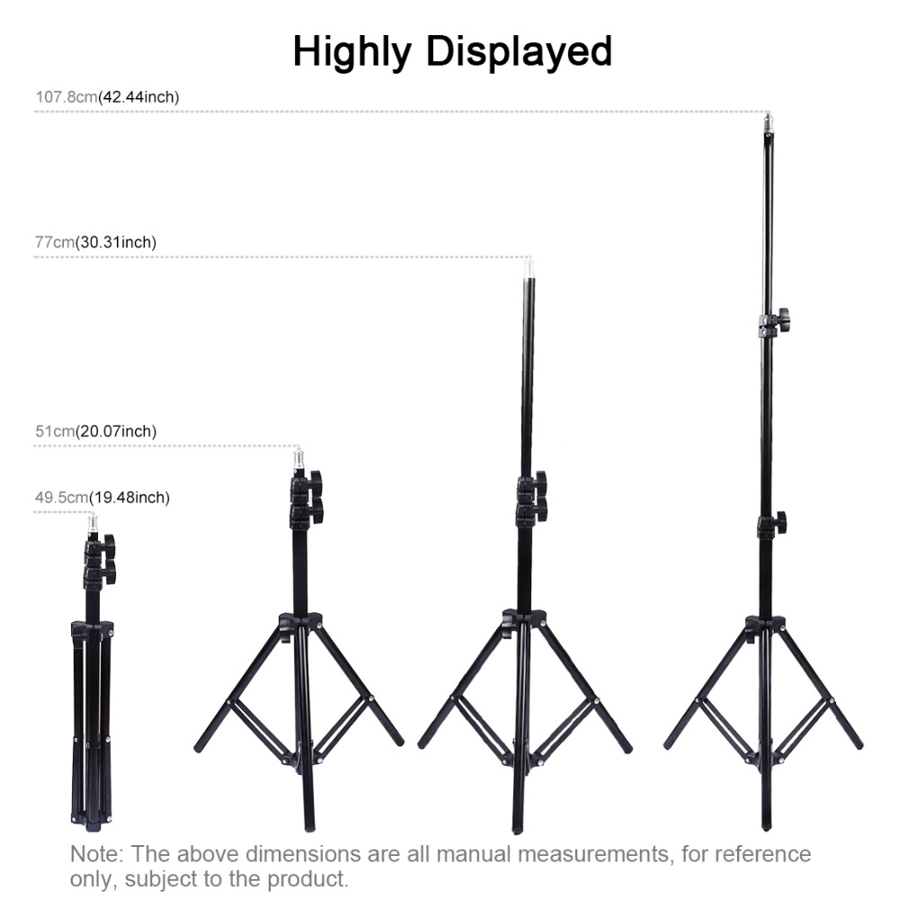 PULUZ-PKT3036-62-Inch-USB-Controller-Video-Ring-Light-with-110CM-Tripod-Light-Stand-Dual-Phone-Clip--1561750-5