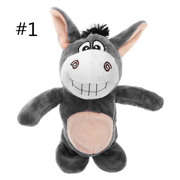 20cm-Talking-Donkey-Sound-Record-Stuffed-Animal-Plush-Cow-Walking-Electronic-Moving-Doll-1210428-2