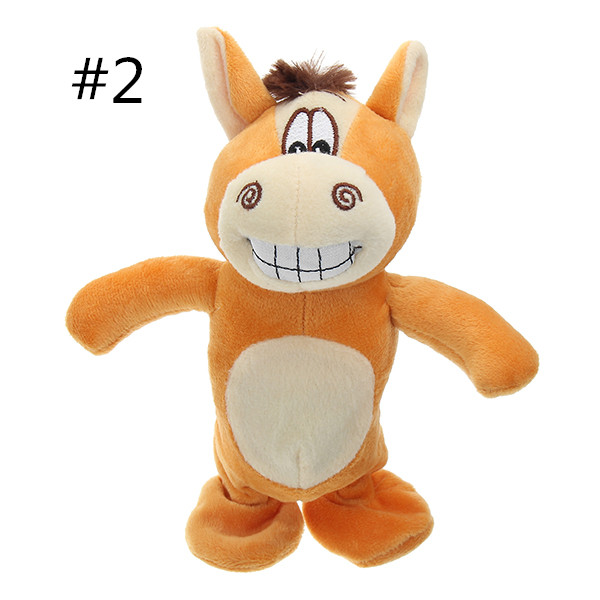 20cm-Talking-Donkey-Sound-Record-Stuffed-Animal-Plush-Cow-Walking-Electronic-Moving-Doll-1210428-3