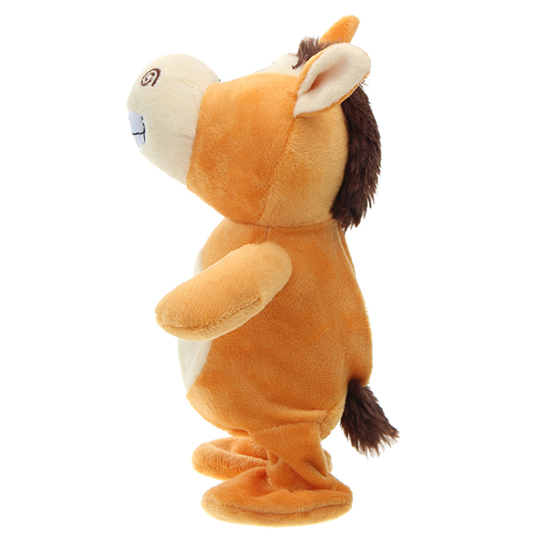 20cm-Talking-Donkey-Sound-Record-Stuffed-Animal-Plush-Cow-Walking-Electronic-Moving-Doll-1210428-8