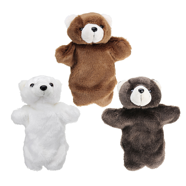 27CM-Stuffed-Animal-Bear-Fairy-Tale-Hand-Puppet-Classic-Children-Figure-Toys-Plush-1222946-1
