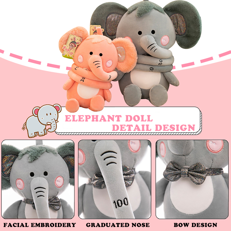 304055CM-Soft-Down-Cotton-Stuffed-Plush-Toy-with-Long-Nose-Height-Ruler-Function-for-Childrens-Birth-1617629-9