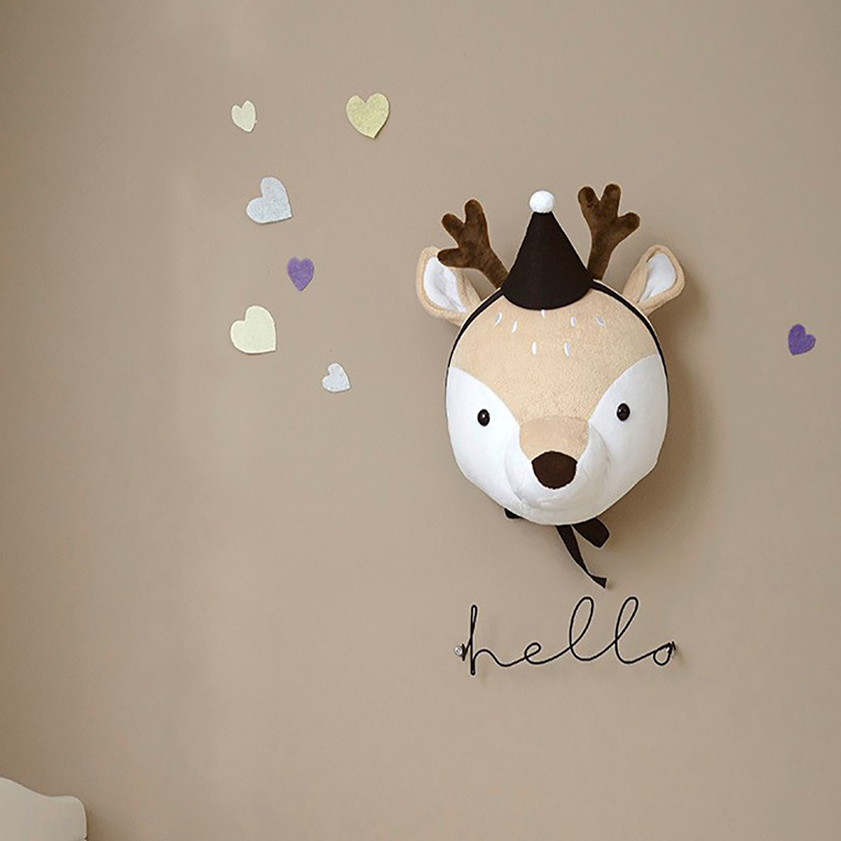 3D-Plush-Animal-Heads-Elephant-Bear-Deer-Wall-Decor-for-Children-Christmas-Birthday-Stuffed-Plush-To-1668966-4