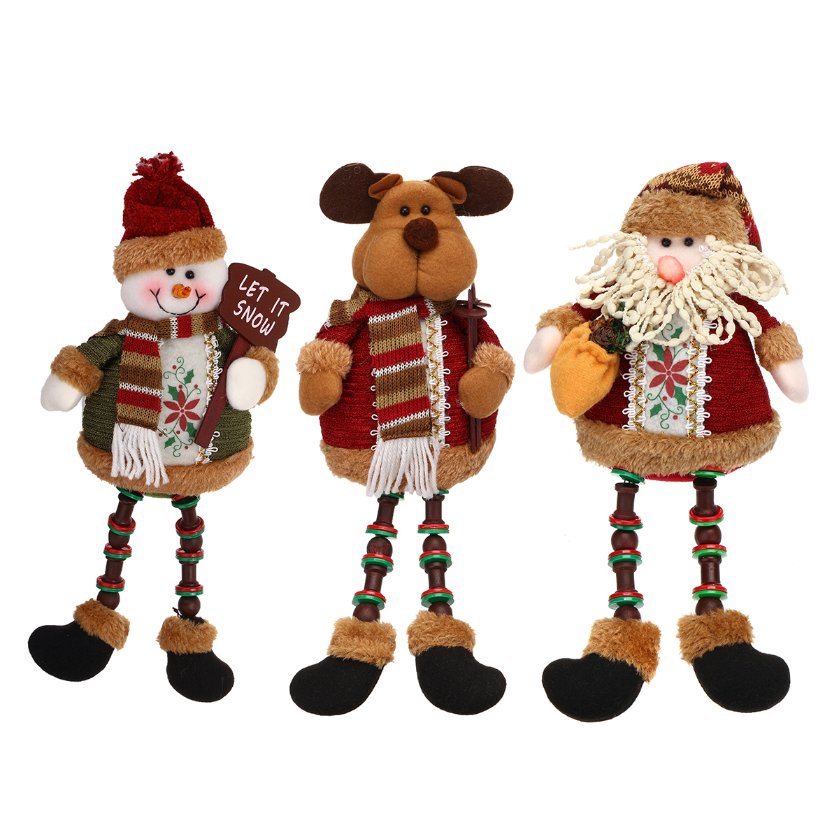Santa-Snowman-Reindeer-Doll-Christmas-Decoration-Tree-Hanging-Ornament-Gift-1352337-3
